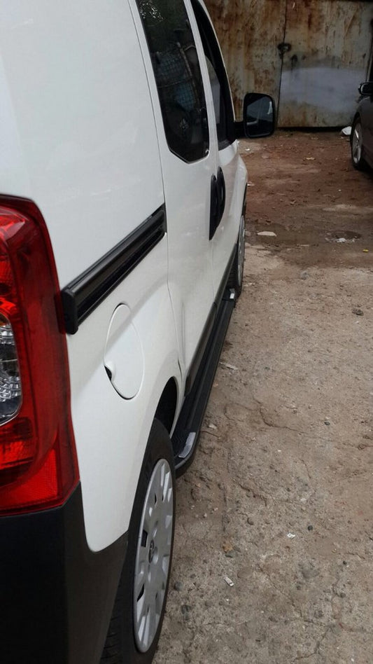 Side Steps Rainbow Black (2 pcs, Aluminum Profile) for Fiat Fiorino/Qubo 2008-2024 - image 2