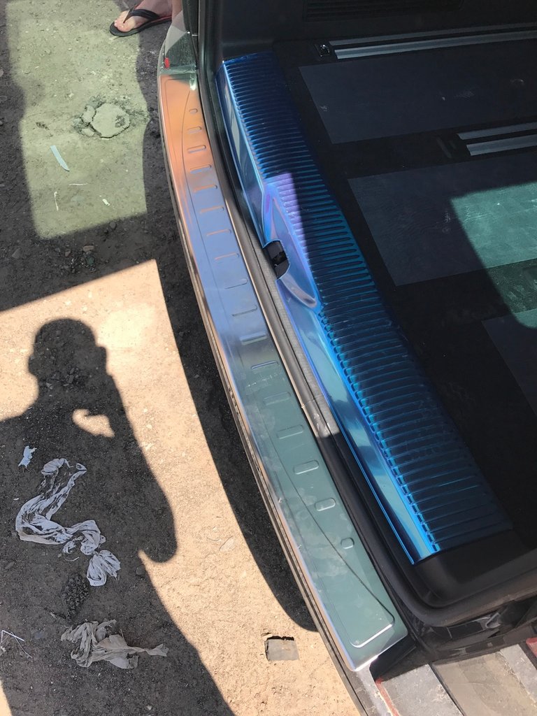 Rear Bumper Protector Omsa Matte (1 Door, Stainless Steel) for Volkswagen T6 2015-2024 - image 3