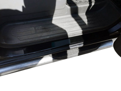 Door sill protectors DDU (4 pcs, ABS, matte) for Peugeot Partner Tepee 2008-2018 - image 1