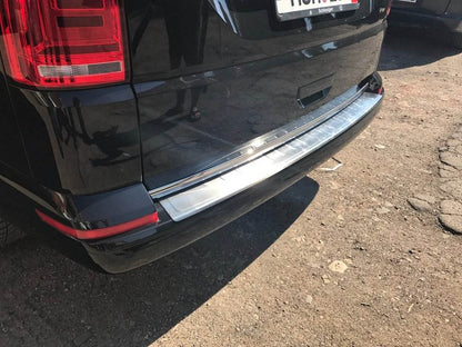 Pad on the rear bumper Omsa Mat (1 door, stainless steel) for Volkswagen T6 - Reelken Auto