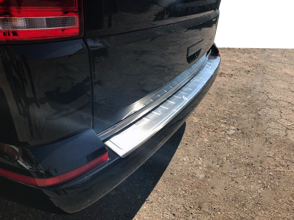 Rear Bumper Protector Omsa Matte (1 Door, Stainless Steel) for Volkswagen T6 2015-2024 - image 1