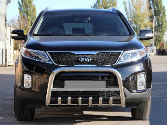 The WT021 bumper guard (stainless) for Kia Sorento II XM 2009-2014 - Reelken Auto