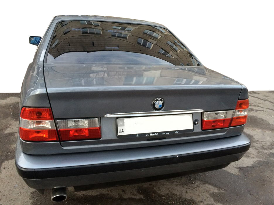 Chrome trim above license plate (stainless steel) for BMW 5 Series E34 1988-1995 - image 1