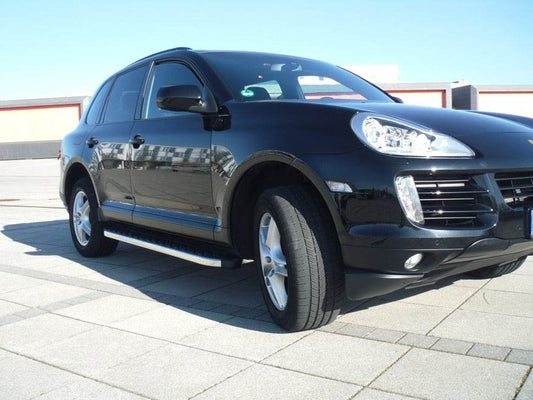 BlackLine lateral platforms (2 pieces, aluminum) for Porsche Cayenne 2003-2010 - Reelken Auto