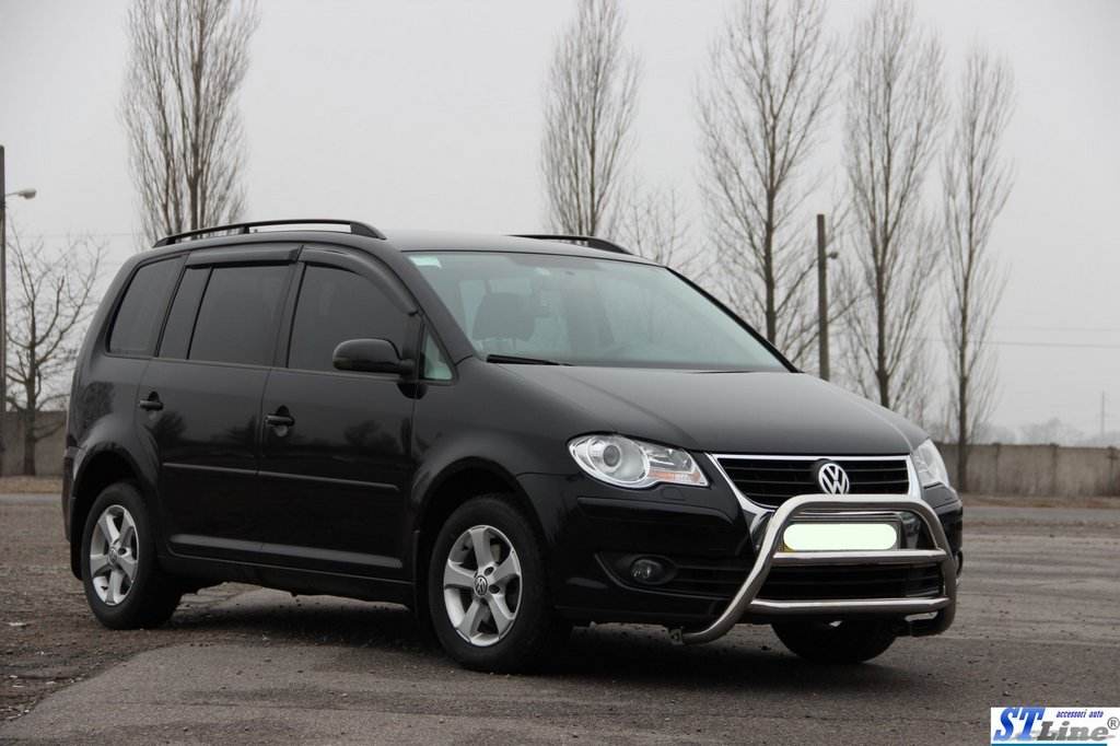 The WT022 bumper guard (stainless) for Volkswagen Touran 2003-2010 - Reelken Auto