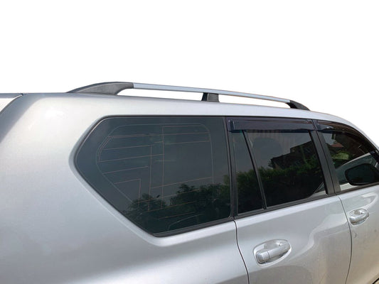 Turkish design roof rails (Chrome, 2 pcs) for Toyota Land Cruiser Prado 150 - image 1