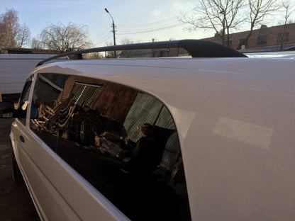 Black Roof Rails ELITE (plastic foot) for Mercedes Viano 2004-2014 - image 9