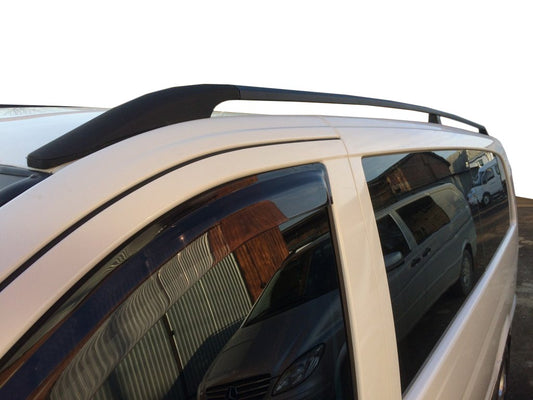 Black Roof Rails DDU (Plastic Feet) for Mercedes Vito W639 2004-2014 - image 1