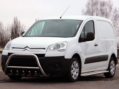 The WT003 bumper guard (stainless) for Peugeot Partner Tepee 2008-2018 - image 1