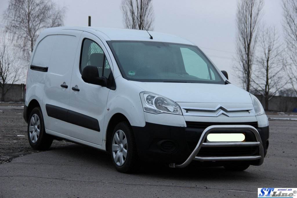 The WT022 bumper guard (stainless) for Citroen Berlingo 2008-2018 - Reelken Auto