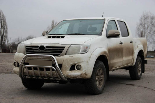 The WT002 bumper guard (stainless) for Toyota Hilux 2006-2015 - Reelken Auto