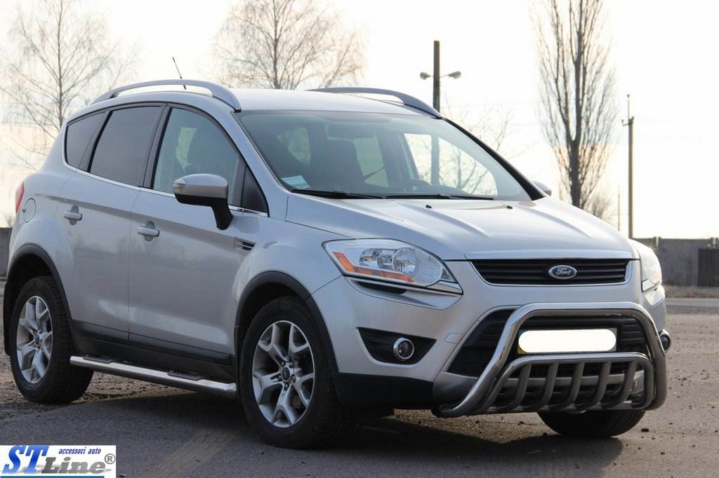 The WT002 bumper guard (stainless) for Ford Kuga 2008-2013 - Reelken Auto
