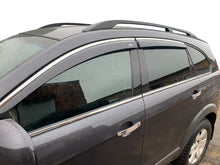 Window deflectors with chrome trim (4 pcs, Niken) for Chevrolet Captiva 2006-2019 - image 1