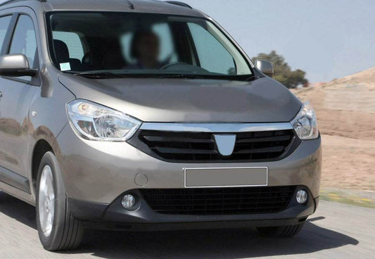 Strip above the grille (2015↗, stainless steel.) for Dacia Lodgy 2012-2022 - Reelken Auto