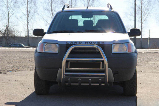 The QT007 bumper guard (stainless) for Land Rover Freelander I - Reelken Auto