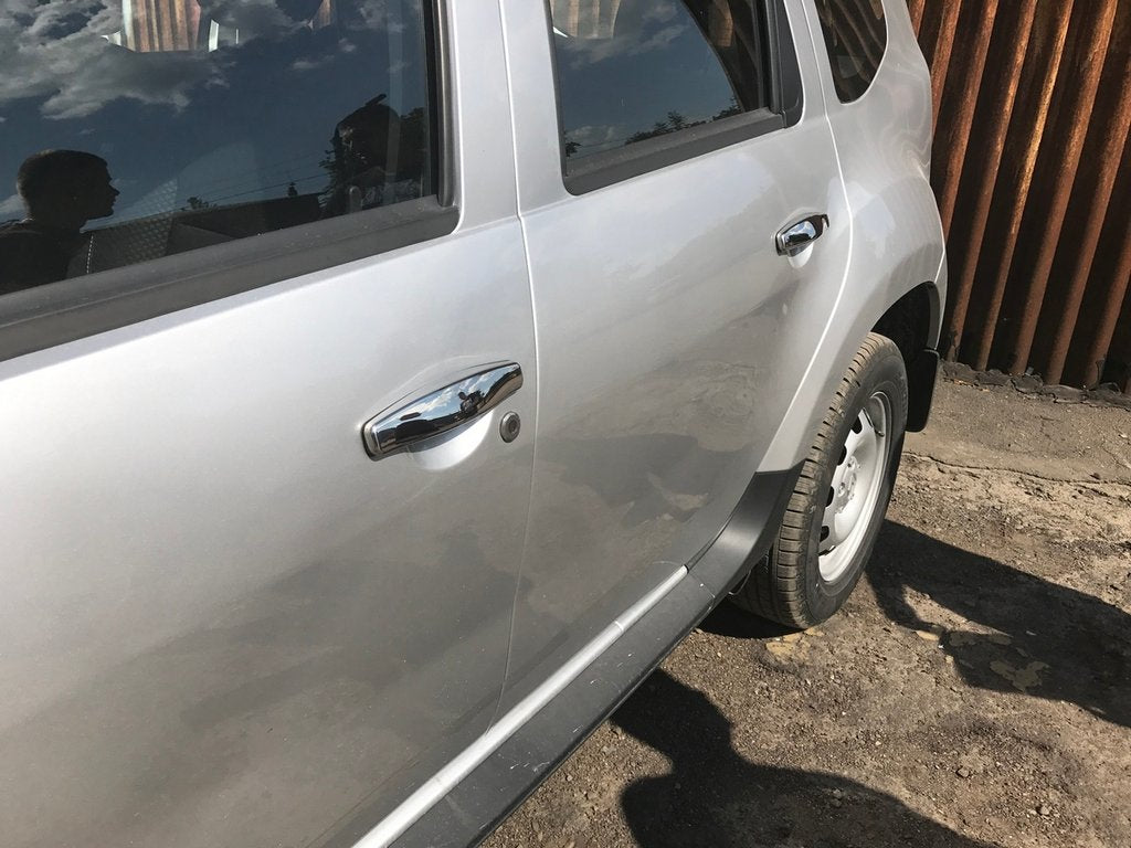 Chrome Door Handle Covers (4 pcs, Stainless Steel) for Dacia Duster 2008-2018 - image 2
