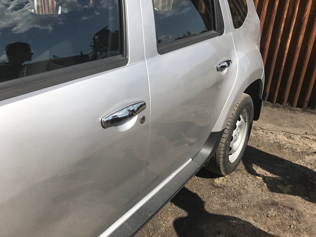 Chrome Door Handle Covers (4 pcs, Stainless Steel) for Dacia Duster 2008-2018 - image 2