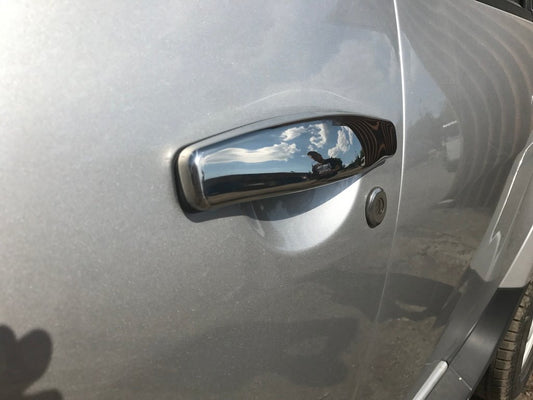 Chrome Door Handle Covers (4 pcs, Stainless Steel) for Dacia Duster 2008-2018 - image 1