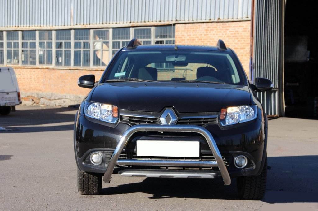 WT006 front arc (stainless) for Dacia Sandero 2013-2020 - Reelken Auto
