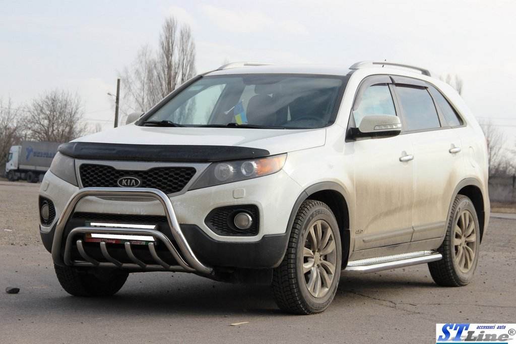 Kengurâtnik WT002/2 (stainless) for Kia Sorento II XM 2009-2014 - Reelken Auto