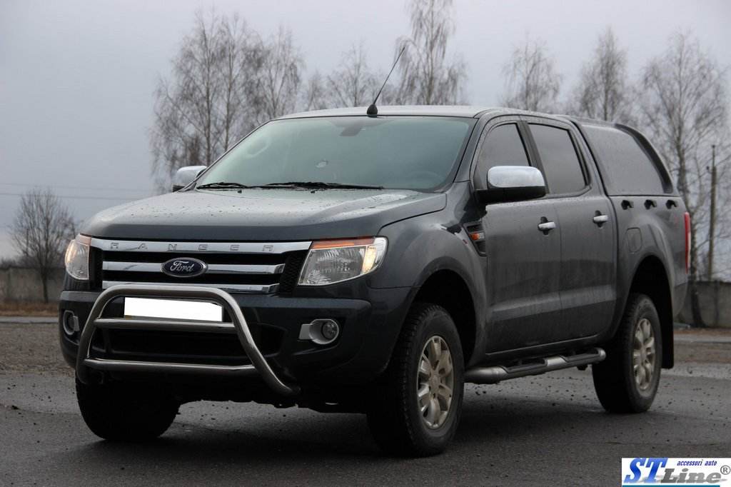 Front protection WT022 (stainless) for Ford Ranger 2011-2022 - Reelken Auto