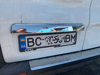 Stainless steel trim above license plate for Nissan NV300/Primastar 2016- - image 13