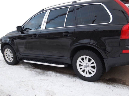 BlackLine lateral platforms (2 pieces, aluminum) for Volvo XC90 2002-2014 - Reelken Auto