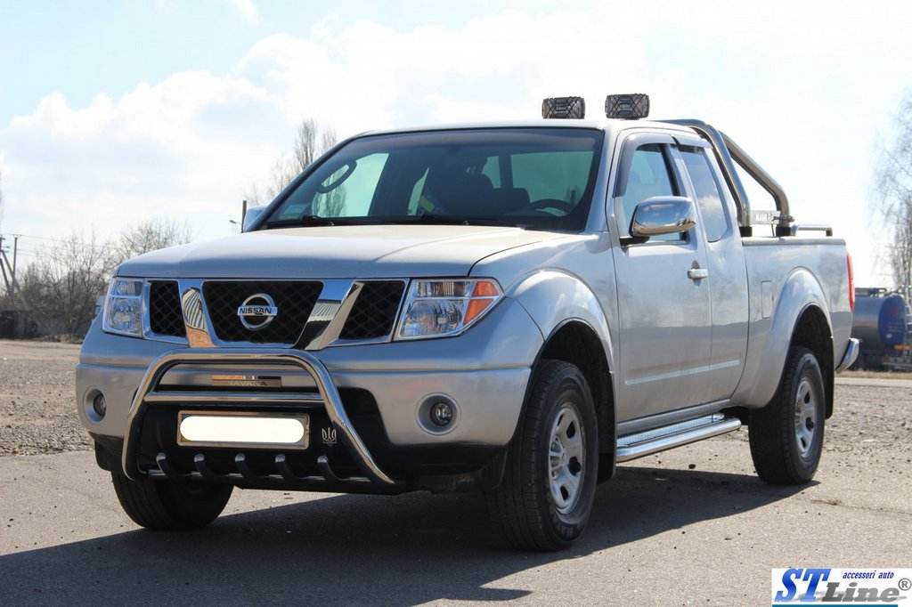 The WT003 bumper guard (stainless) for Nissan Pathfinder R51 2005-2014 - Reelken Auto