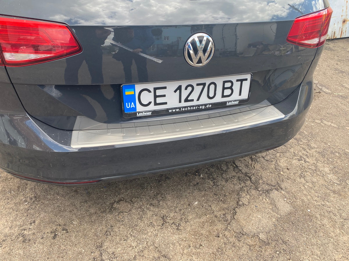 Rear Bumper Protector OmsaLine Stainless Steel for Volkswagen Passat B8 2015-2023 - image 1