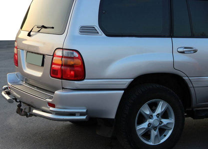 The rear corners of the AK003-Double (2 pieces, stainless steel) for Toyota Land Cruiser 100 - Reelken Auto