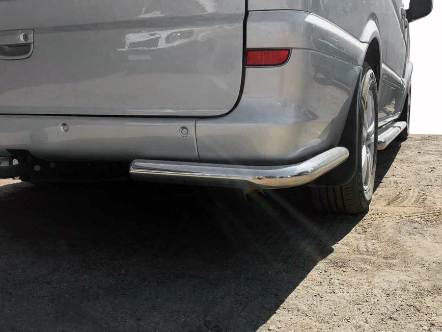 Rear Corner Bars AK003 (2 pcs, stainless steel) for Mercedes Vito W639 2004-2014 - image 1