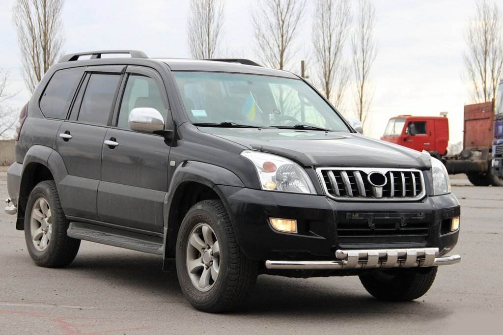 Front arc ST015 (stainless) for Toyota Land Cruiser Prado 120 - Reelken Auto