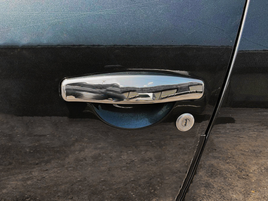 Chrome Door Handle Covers (4 pcs, Stainless Steel) for Nissan Terrano 2014- - image 1
