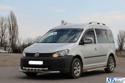 The front whisker Shark ST015 (stainless) for Volkswagen Caddy 2010-2015 - Reelken Auto