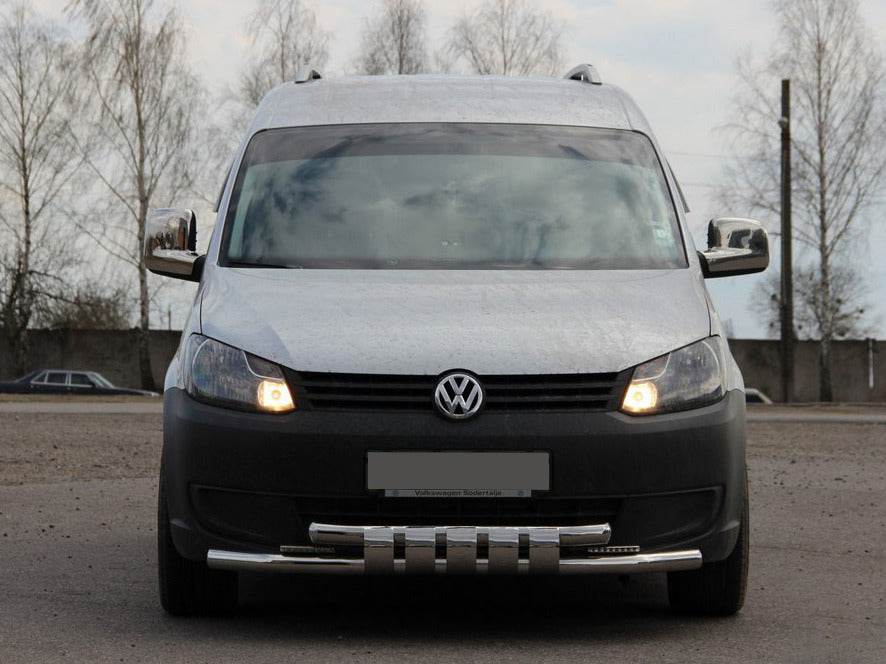 The front whisker Shark ST015 (stainless) for Volkswagen Caddy 2010-2015 - Reelken Auto