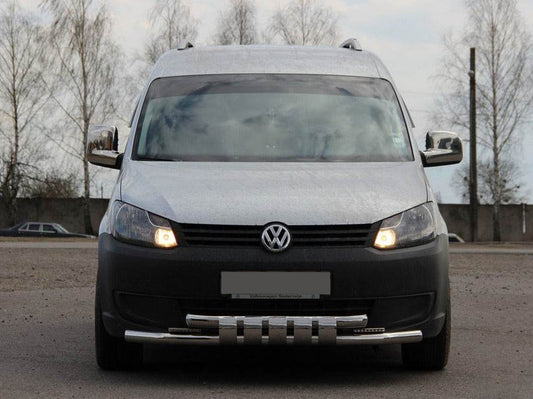 The front whisker Shark ST015 (stainless) for Volkswagen Caddy 2010-2015 - Reelken Auto