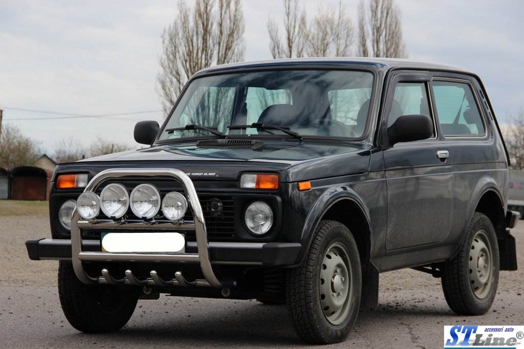 Kangaroo cage QT007 (stainless steel) for Lada Niva and Urban - Reelken Auto