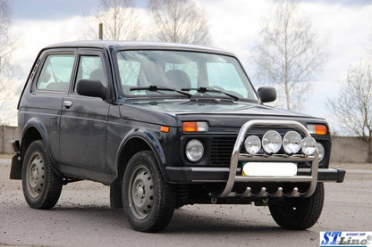 Kangaroo cage QT007 (stainless steel) for Lada Niva and Urban - Reelken Auto