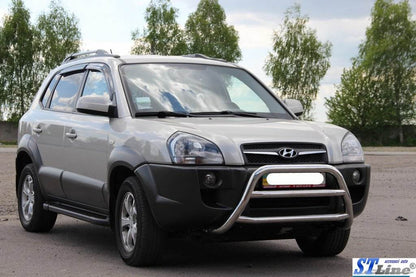 The WT022 bumper guard (stainless) for Hyundai Tucson JM 2004↗ - Reelken Auto