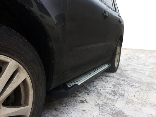 Side Steps Allmond Grey (2 pcs, Aluminum) for Hyundai Santa Fe 2 2006-2012 - image 1