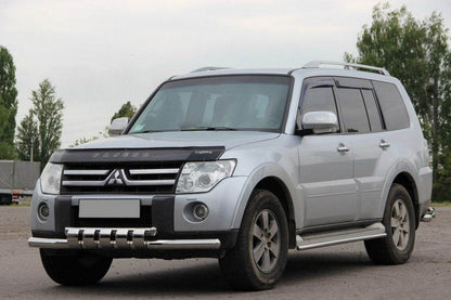 Front protection ST015 (stainless) for Mitsubishi Pajero Wagon III - Reelken Auto
