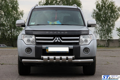Front Bar ST015 (Stainless Steel) for Mitsubishi Pajero Wagon IV 2006-2021 - image 4