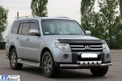 Front Bar ST015 (Stainless Steel) for Mitsubishi Pajero Wagon IV 2006-2021 - image 5