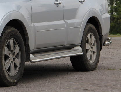 Side Pipes (2 pcs, Stainless Steel) for Mitsubishi Pajero Wagon IV 2006-2021 - image 5