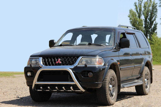 The WT003 bumper guard (stainless) for Mitsubishi Pajero Sport 1996-2007 - Reelken Auto