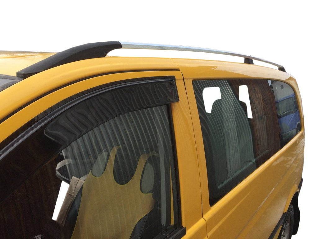 Roof Rails Chrome DDU (Plastic Feet) for Mercedes Vito W639 2004-2014 - image 1