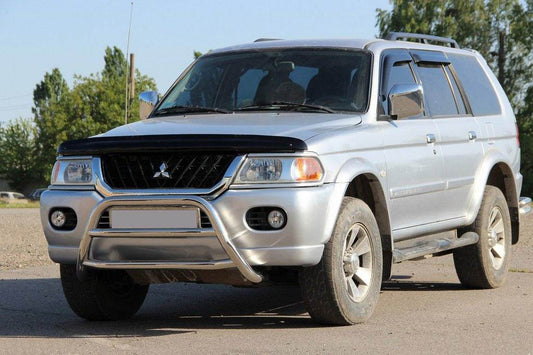 The WT022 bumper guard (stainless) for Mitsubishi Pajero Sport 1996-2007 - Reelken Auto