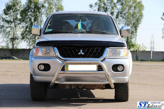 The WT022 bumper guard (stainless) for Mitsubishi Pajero Sport 1996-2007 - Reelken Auto