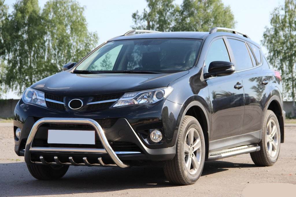 The WT003 bumper guard (stainless) for Toyota Rav 4 2013-2018 - Reelken Auto