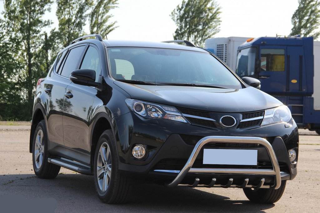 The WT003 bumper guard (stainless) for Toyota Rav 4 2013-2018 - Reelken Auto